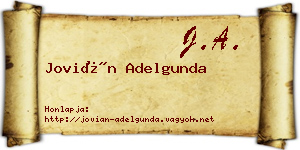 Jovián Adelgunda névjegykártya